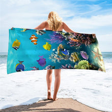 Charger l'image dans la galerie, Serviettes de plage imprimé en microfibre