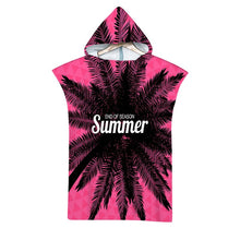 Charger l'image dans la galerie, Summer Holiday Microfiber Hooded Bath Beach Towel Changing Robe Poncho Surf Towel for Swimming Beach Outdooor Bathrobe