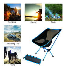 Charger l'image dans la galerie, Travel Ultralight Folding Chair Superhard High Load Outdoor Camping Chair Portable Beach Hiking Picnic Seat Fishing Tools Chair