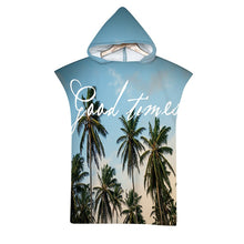 Charger l'image dans la galerie, Summer Holiday Microfiber Hooded Bath Beach Towel Changing Robe Poncho Surf Towel for Swimming Beach Outdooor Bathrobe