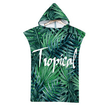 Charger l'image dans la galerie, Summer Holiday Microfiber Hooded Bath Beach Towel Changing Robe Poncho Surf Towel for Swimming Beach Outdooor Bathrobe