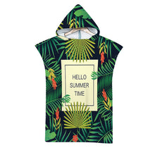 Charger l'image dans la galerie, Summer Holiday Microfiber Hooded Bath Beach Towel Changing Robe Poncho Surf Towel for Swimming Beach Outdooor Bathrobe