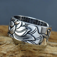 Charger l'image dans la galerie, Bague de lotus en argent
