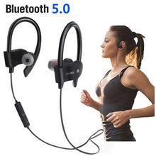 Charger l&#39;image dans la galerie, Sports Wireless 5.0 Bluetooth Headset Running Stereo Music Universal Mini Dual-in Earplugs Universal
