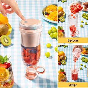 Portable juicer Blender Bottle Electric Orange Juicer Wireless Fresh Juice Extractors Mixer Smoothie Citrus Squeezer Blender